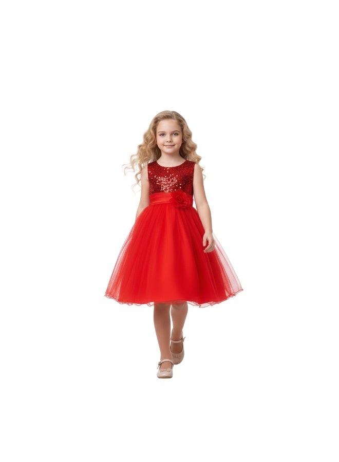 D'Daniela Sequin Bodice Party Dress - Image 1